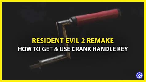 crank handle resident evil 2|Where to find the square.